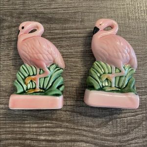 Pink Flamingo Salt and Pepper Shakers
